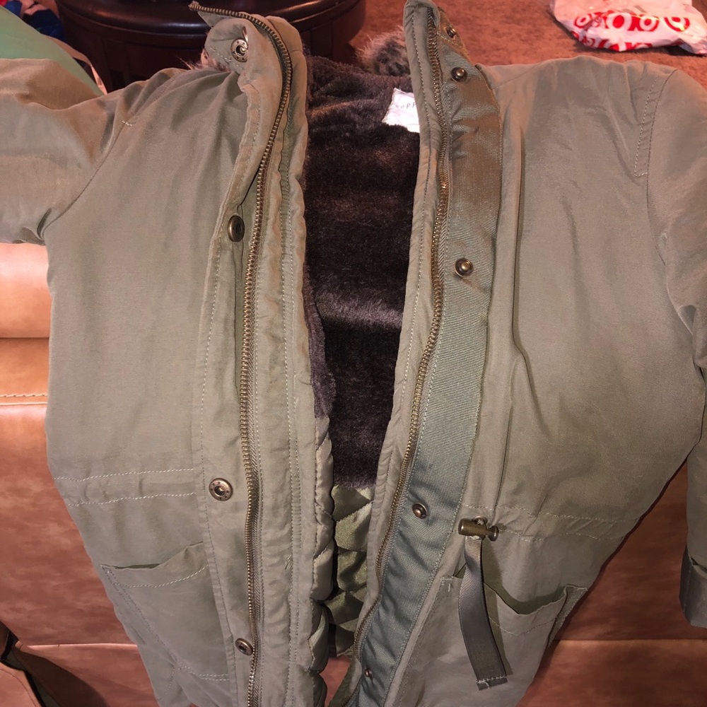 Cooper Key Olive Green Little Girls coat
